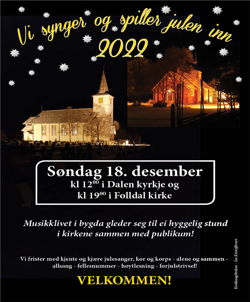 Plakat, Vi synger og spiller julen inn 2022