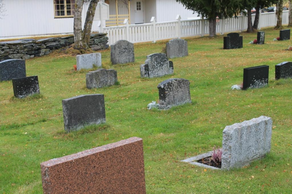 Utsnitt av Folldal kirkegård