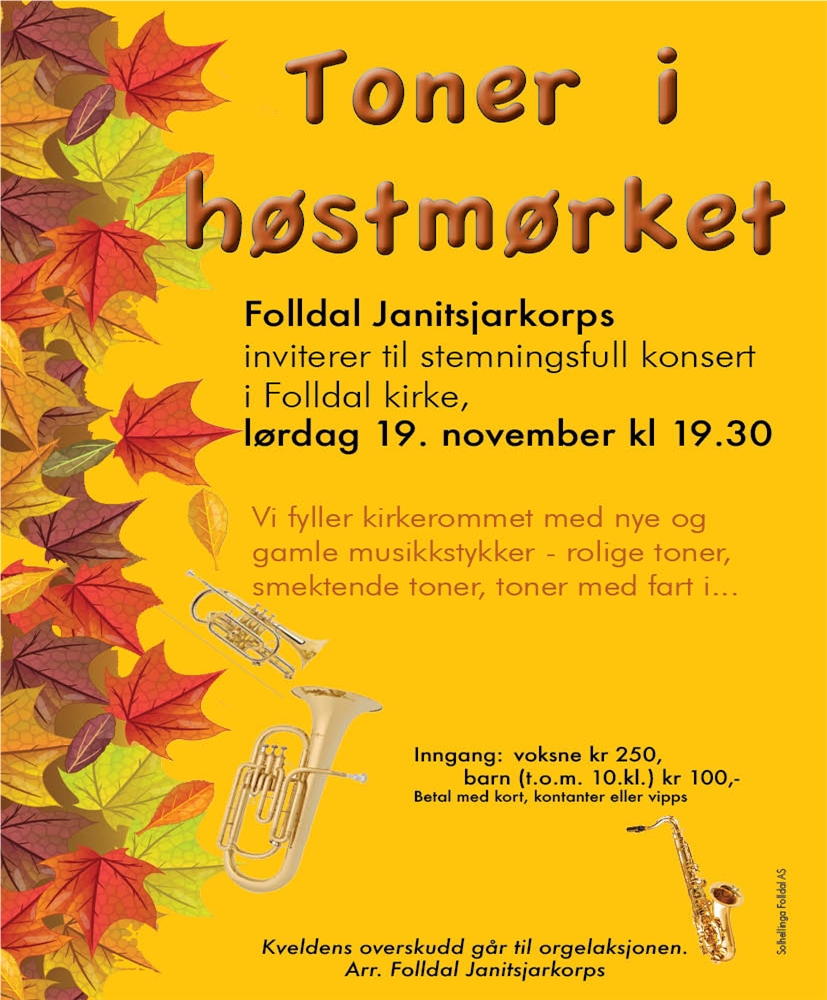 Konsert med Folldal Janitsjarkorps 19. november 2022